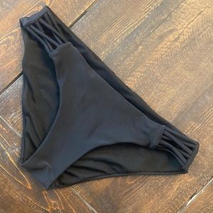 ATHLETA black bikini bottoms small